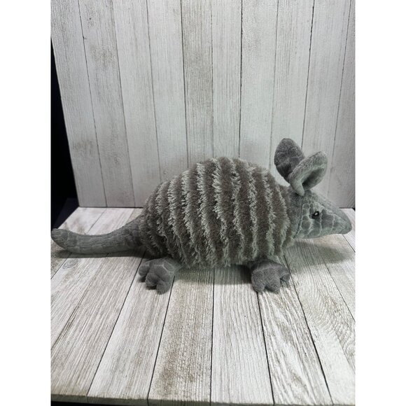 Aurora Texas Armadillo Relaxed Plush Soft Toy 12'' Stuffed Animal Christmas Gift - Picture 2 of 7